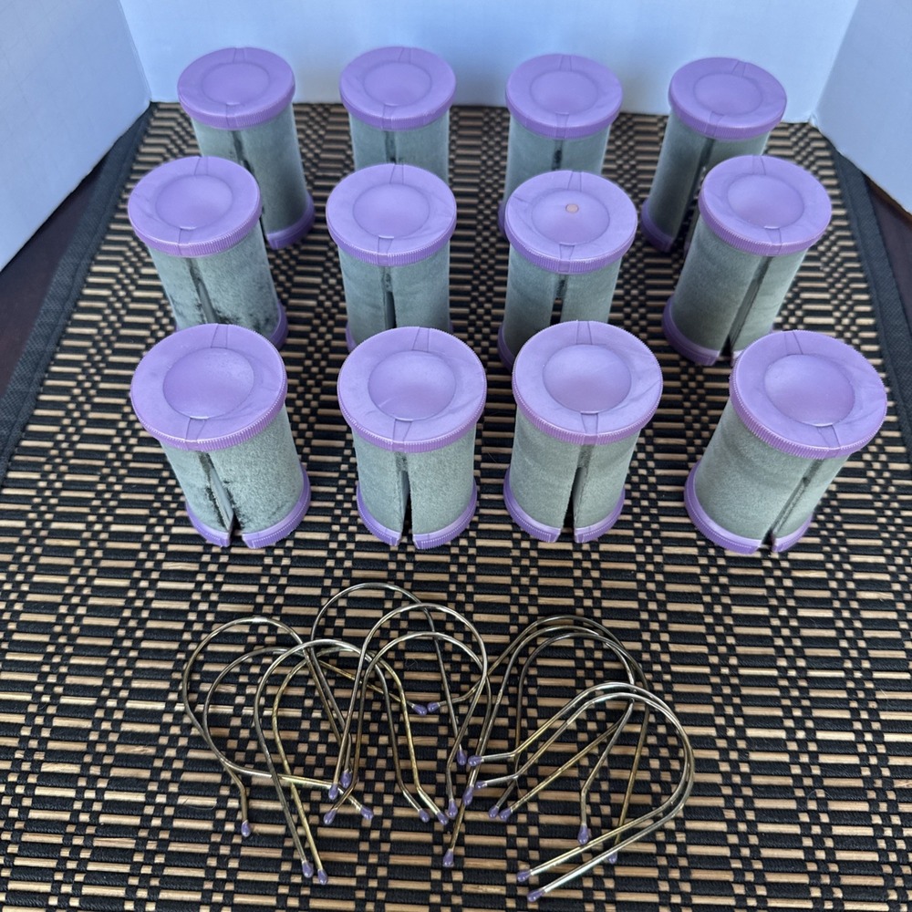 Conair ion shine 12 jumbo flocked replacement hot rollers & Clips‎ Model CHV14IX